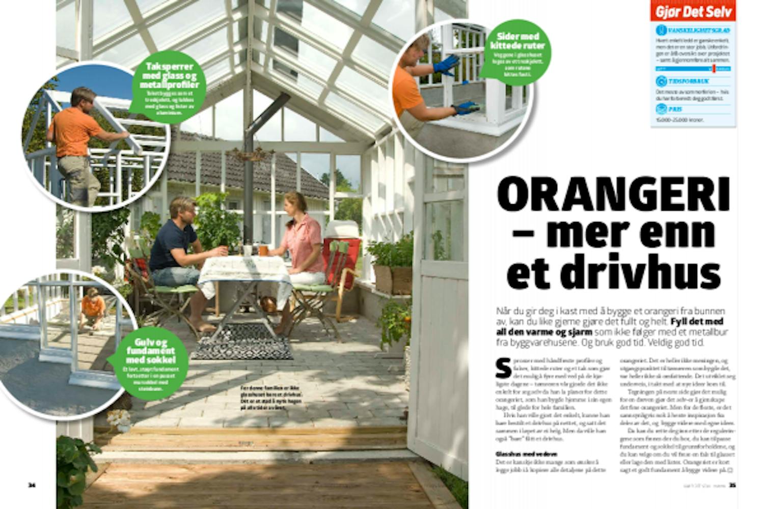 Orangeri Bygge orangeri